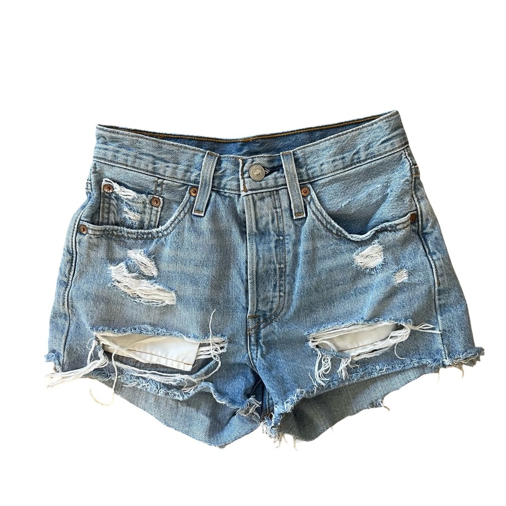 Levi's 501 Distressed Denim Women Shorts